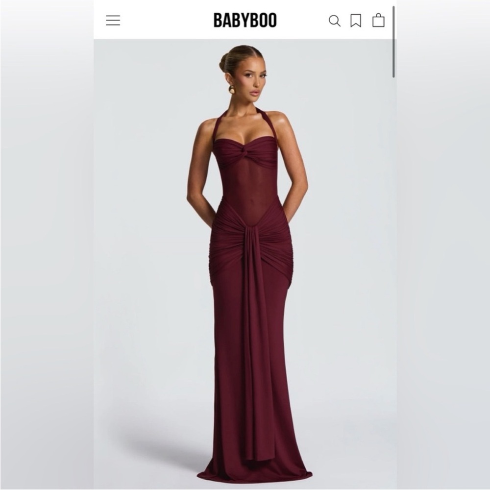 Babyboo fashion vixen maxi dress Cherry Lacquer
